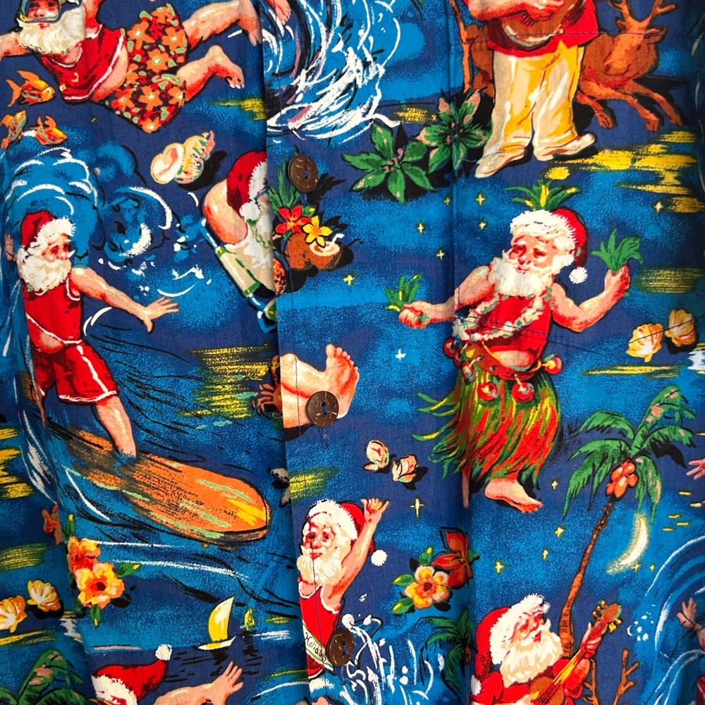 Max Boxxer Cotton Santa Hawaiian Shirt - Picture 3 of 7